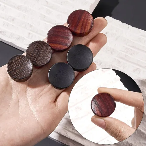 Miniatura 6 de Oyaface Juego de tapones de sillín de madera, túneles de dilatadores de oído naturales, 0G-1.181 in