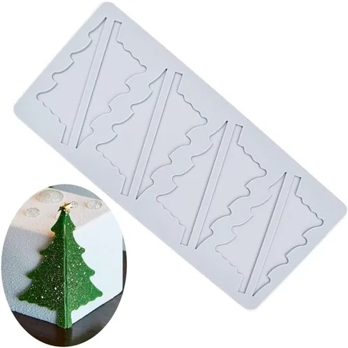 Miniatura 15 de Tapete de encaje para árbol de Navidad, molde con forma de cuernos de alce y copo de nieve, manualidades, fiesta de cumpleaños, bricolaje