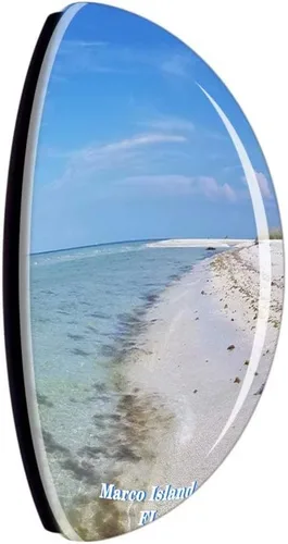 Miniatura 2 de Imanes de cristal para refrigerador Marco Island Keewaydin Island Florida USA Travel Souvenir divertido adhesivo para regalo, decoración del hogar