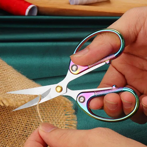 Miniatura 4 de Tijeras de bordado de acero inoxidable de 4.5 pulgadas para costura, tijeras pequeñas y afiladas para manualidades, trabajo de arte, herramienta