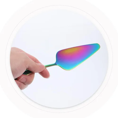 Miniatura 8 de SHERCHPRY Juego de cuchillos para tartas: servidor de pastel de acero inoxidable cortador de postre espátula herramienta de corte para pizza