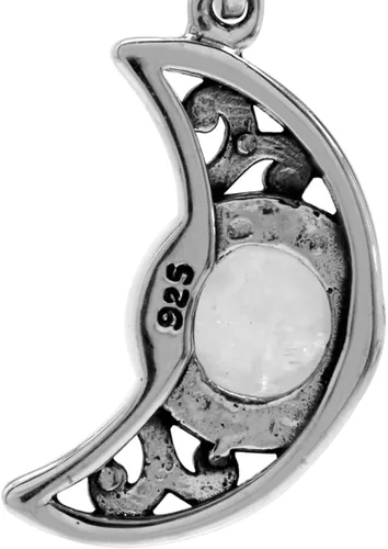 Miniatura 29 de Silvershake Aretes colgantes o colgante o colgante de plata de ley 925 chapada en oro amarillo con dije o colgante con cadena de 18 pulgadas