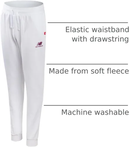 Miniatura 54 de New Balance Pantalones deportivos para niña, forro polar de mezcla de algodón suave con cordón y bolsillos (tallas 8-16)