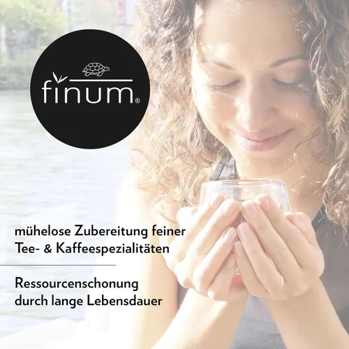 Miniatura 6 de Finum 63/421.41.00 - Cesta flotante de infusión de té y especias de hojas sueltas de acero inoxidable, tamaño grande, negro