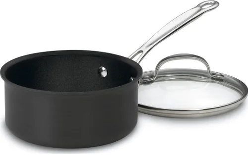 Miniatura 6 de Cuisinart Chef's Classic - Cacerola anodizada dura antiadherente de 1 cuarto de galón con tapa, 619-14 Cacerola con tapa