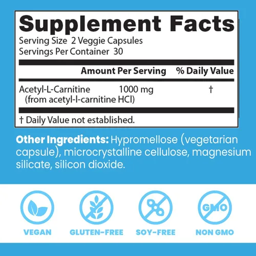 Miniatura 4 de Acetil L-carnitina con Sigma Tau Carnitina, cápsulas de 0,02 oz., DRB-00105, 1, 1