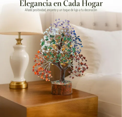 Miniatura 6 de Crocon Árbol de los Siete Chakras del Árbol de la Vida para Árboles de Feng Shui, Cristales y Piedras Curativas, Decoración para la Habitación