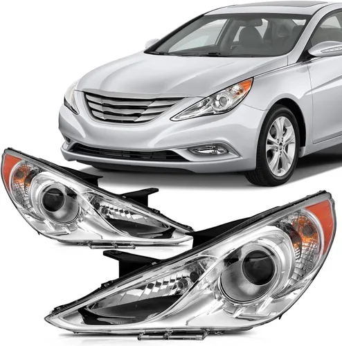 Miniatura 29 de Ensamble de faros SCITOO Compatible con 2010-2014 para Subaru Legacy 2010-2014 para Subaru Outback Faros con lente transparente y carcasa cromada
