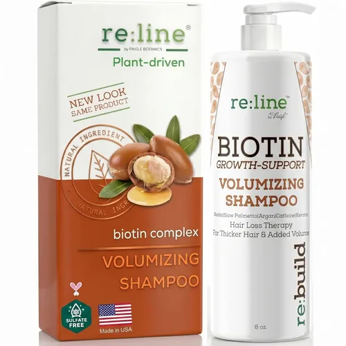 Miniatura 12 de Paisle Botanics Champú espesante de biotina, fórmula voluminizadora natural para cabello fino o adelgazante y un volumen de aspecto más completo