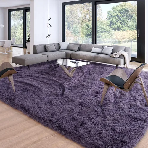 Miniatura 166 de Merelax Alfombra Moderna Suave y Esponjosa Shaggy para Dormitorio Sala de Estar Decoración de Sillas Pequeñas Alfombras Tapetes para Pies Piso, Verde
