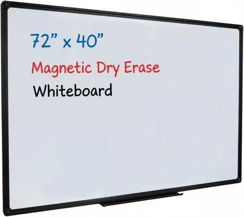 Miniatura 9 de Pizarra magnética de borrado en seco, pizarra blanca de presentación de 40 x 28 pulgadas con bandeja para bolígrafos, pizarra blanca montada
