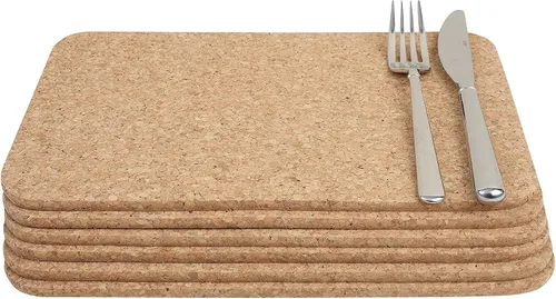 Miniatura 7 de T & G mesa rectangular esteras en corcho, 28 x 20 x 0,6 cm, 6 unidades)