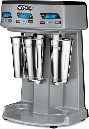 Miniatura 7 de Waring Commercial WDM240TX - Mezclador de bebidas comercial de doble husillo para uso pesado, cada husillo tiene un motor independiente de 1 hp