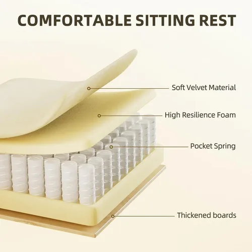 Miniatura 6 de Huracan Silla de juegos de tela de terciopelo con reposapiés para adultos, sillas ergonómicas para juegos con base de masaje, silla reclinable