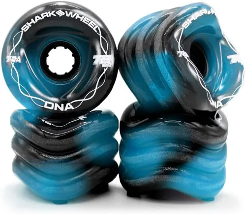 Miniatura 17 de Ruedas Shark Wheel de 72 mm para longboard de crucero, fórmula DNA, juego de 4 ruedas