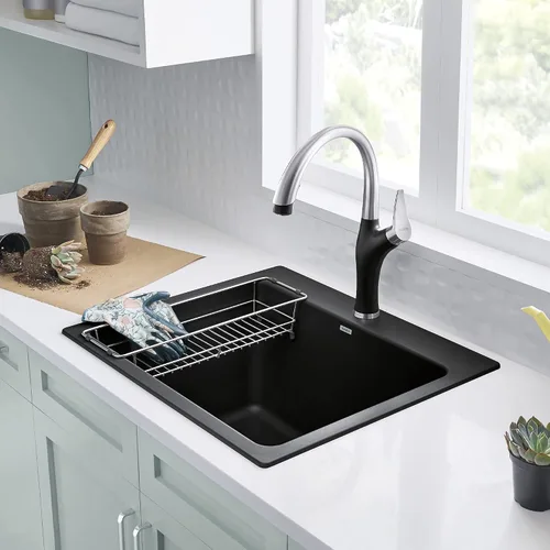 Miniatura 2 de BLANCO 401920 Liven Lavabo de lavandería, 25 pulgadas de largo x 22 pulgadas de ancho x 12 pulgadas de profundidad, antracita