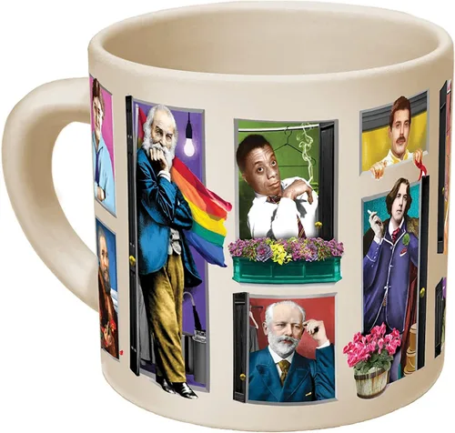 Miniatura 5 de Taza que cambia de calor Great Gays – Añade café y famosos gays de la historia salen del armario