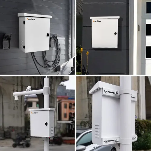 Miniatura 4 de Caja eléctrica de acero inoxidable 304 16 "x 12" x 6" IP66 Caja eléctrica al aire libre Caja eléctrica impermeable adecuada para uso en interiores