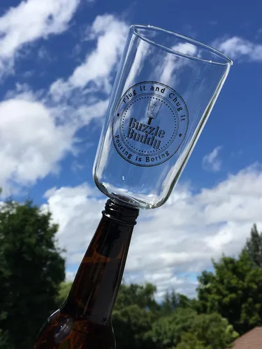 Miniatura 5 de Guzzle Buddy El mejor vaso de cerveza, regalo práctico, sé el alma de la fiesta, todo en uno, manera segura y fácil de disfrutar del alcohol, taza