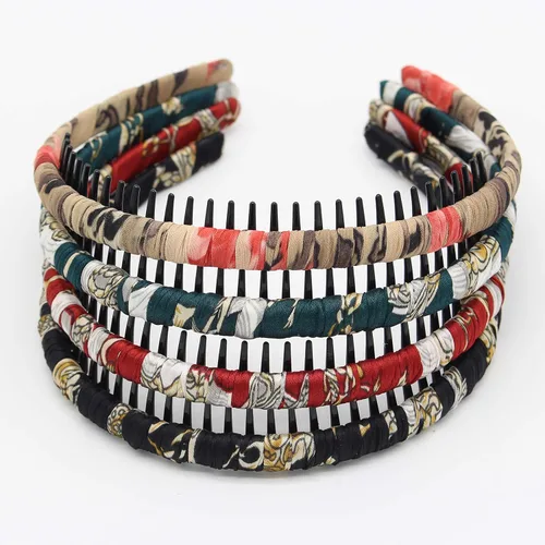 Miniatura 12 de JOBAND Diadema de Aro con Púas Multicolor, Diadema con Peine, Accesorios para el Cabello Suave y Cómodo, Antideslizante para Mujeres/Niñas