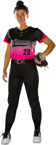Miniatura 2 de Alleson Athletic pantalones softball con trabillas de cinturón para mujer