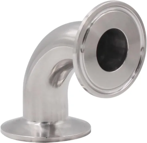 Miniatura 14 de DERNORD Paquete de 2 tubos de 1 "OD codo de 90 grados de montaje de tubería sanitaria SS304 Tri Clamp 1.5 pulgadas