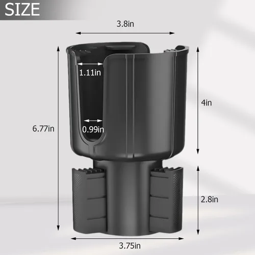 Miniatura 2 de BESULEN Expansor de portavasos de automóvil, extensor de portavasos para vehículo con base ajustable, adaptador organizador de botellas de agua