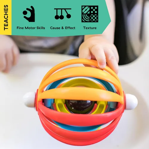 Miniatura 3 de Baby Einstein Sticky Spinner - Juguete de actividades para silla alta sin BPA, a partir de 3 meses Spinner pegajoso