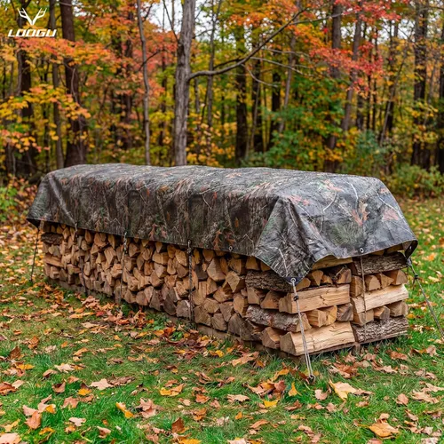 Miniatura 7 de LOOGU Lona impermeable resistente, cubierta de poliéster multiusos de camuflaje de árbol biónico