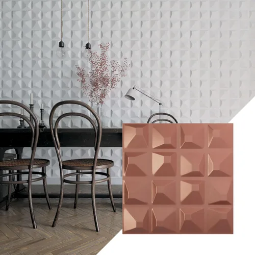 Miniatura 17 de Ekena Millwork 19 5/8 pulgadas de ancho x 19 5/8 pulgadas de alto, Tristan EnduraWall decorativo 3D, laguna satinada (cubre 2.67 pies cuadrados).