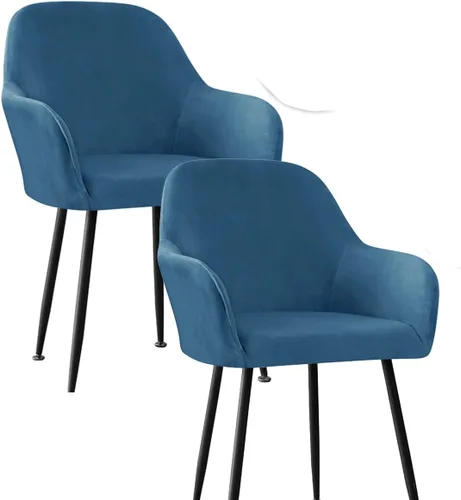 Miniatura 28 de Fundas protectoras de terciopelo elástico para sillas de comedor con brazos y respaldo curvado pequeño, juego de 6/4/2 para cocina, oficina, hogar