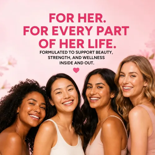 Miniatura 7 de Collagen For Her: Cápsulas de colágeno múltiple para mujeres (tipos I, II, III, V, X), péptidos de colágeno hidrolizados, suplemento vitamínico