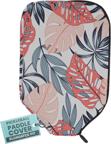 Miniatura 40 de Palms-O-Aces Pickleball Paddle Cover Canvas Padded Pickleball Paddles Sleeve with Zipper Lightweight Protective Paddle Case for Standard Paddles
