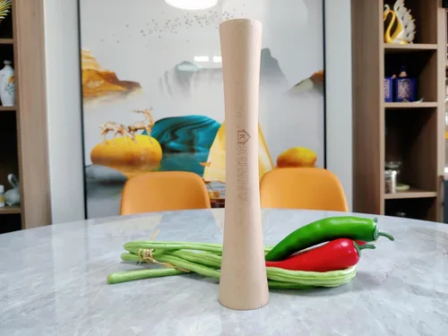 Miniatura 6 de Chucrut Pounder para tarros Mason Fermentación Vegetal Packer Kimchee Tamper, una pieza de madera de haya maciza (12 pulgadas)