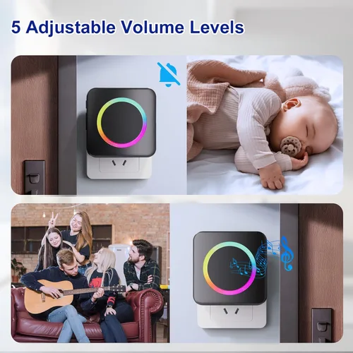 Miniatura 8 de Timbre de puerta inalámbrico - Compatible con Blink Video Doorbell y Blink Video Doorbell (2ª generación) (1 extensor de timbre de video 1 receptor)
