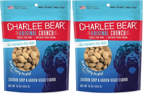 Miniatura 20 de Charlee Bear Original Crunch - Golosinas para perros, hígado de pollo, bolsa resellable de 16 onzas, golosinas de entrenamiento bajas en calorías