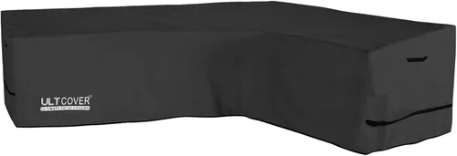 Miniatura 8 de ULTCOVER Funda impermeable para sofá de patio en forma de L y orientación derecha, para muebles modulares de 6 plazas, 110 pulgadas de ancho marrón