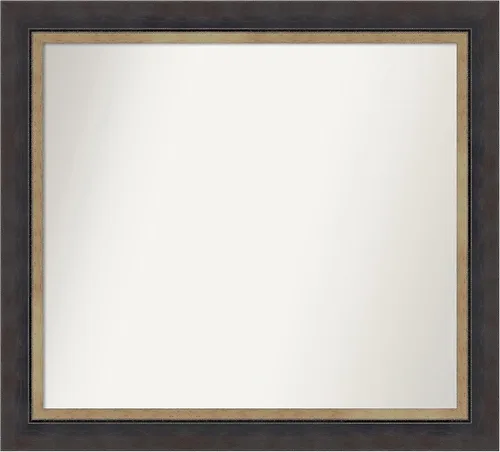 Miniatura 374 de Amanti Art Espejo personalizado, espejo de baño negro Astor, espejo de pared o espejo de tocador de baño sobre el fregadero (25 x 25 pulgadas)