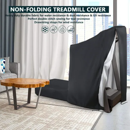 Miniatura 6 de POMER Treadmill Covers, Dustproof Waterproof Non-Folding Running Machine Protective Cover with Zipper - Ideal for Indoor Outdoor Home Treadmill Use