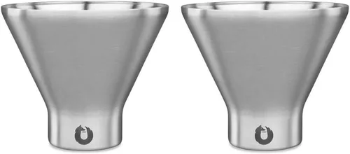 Miniatura 23 de SNOWFOX Juego de 2 vasos de Martini de acero inoxidable con aislamiento al vacío de alta calidad, Martinis Stay Icy Cold, copas de cóctel sin tallo