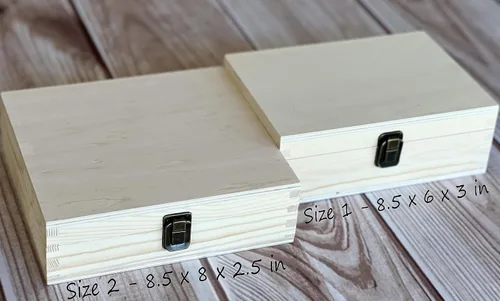 Miniatura 4 de Caja de recuerdo de primer cumpleaños: abierta a los 18 años, cápsula de memoria para bebé, regalo grabado, aniversario y cofre del tesoro