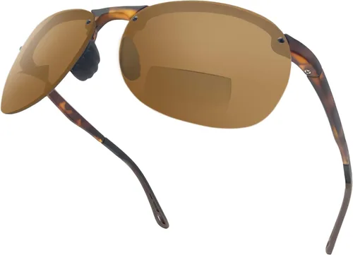 Miniatura 6 de VITENZI Gafas de sol bifocales TR90 Semi Rimless Reading Sun Tinted Glasses con lectores - Como