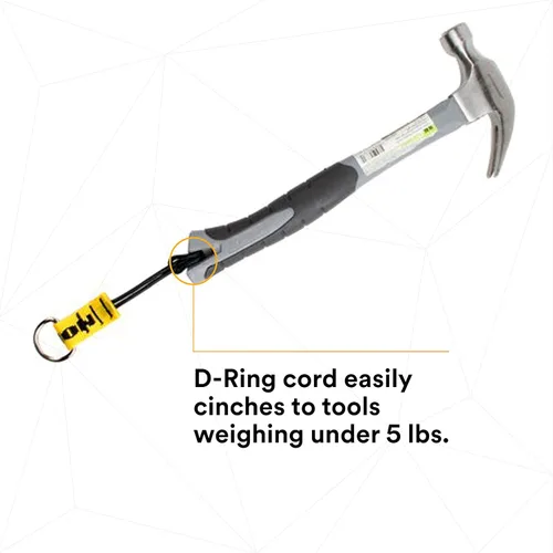 Miniatura 9 de 3M - DR-CORD-10PK DBI-SALA Protección contra caídas para herramientas, 1500009, cable de anillo en D con lazo, cinchas a herramientas que pesan