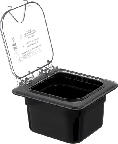 Miniatura 11 de Carlisle FoodService Products StorPlus - Recipiente de almacenamiento de alimentos de tamaño 1/6 para servir y almacenar alimentos calientes o Negro