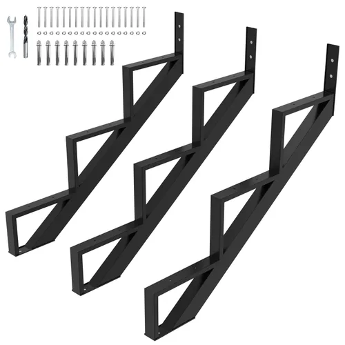Miniatura 18 de Paquete de 3 elevadores de escalera de acero de 1 escalón, cuerda de escalera de metal resistente, cuerda de escalera de acero resistente