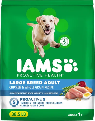 Miniatura 11 de IAMS Proactive Health - Alimento seco para perros adultos de raza grande, receta de cordero y arroz, bolsa de 40 libras