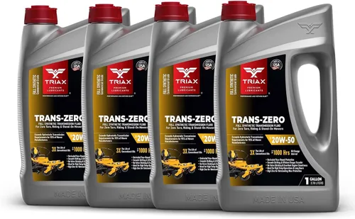 Miniatura 11 de TRIAX Trans Zero 20W-50 Aceite de transmisión hidrostático totalmente sintético para cortacésped de giro cero (1 galón)