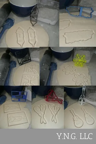 YNGLLC PUERTO RICO Tourist Heritage - Juego de 7 cortadores de galletas impresos en 3D fabricados en Estados Unidos, PR1583, multicolor