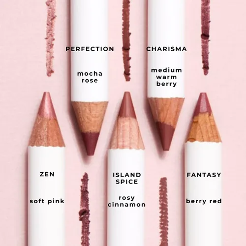 Miniatura 5 de Honeybee Gardens Delineador de labios irresistible, sombra rosa cálida Zen, delineador de labios de larga duración, deslizamiento suave, vegano