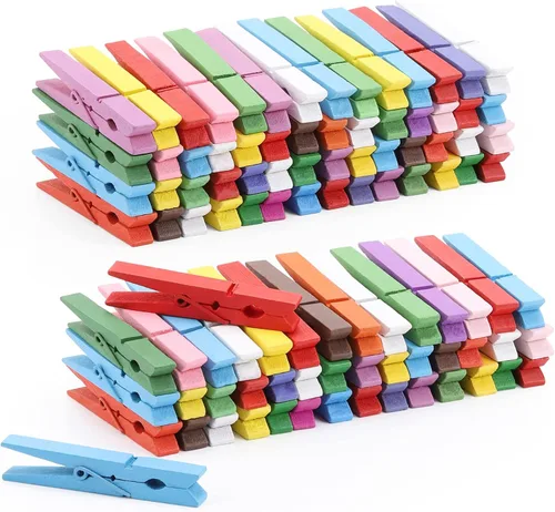Miniatura 6 de 100 pinzas de madera para ropa de 3 pulgadas, clips de madera resistentes para colgar ropa, fotos al aire libre Madera-100 piezas-3 pulgadas